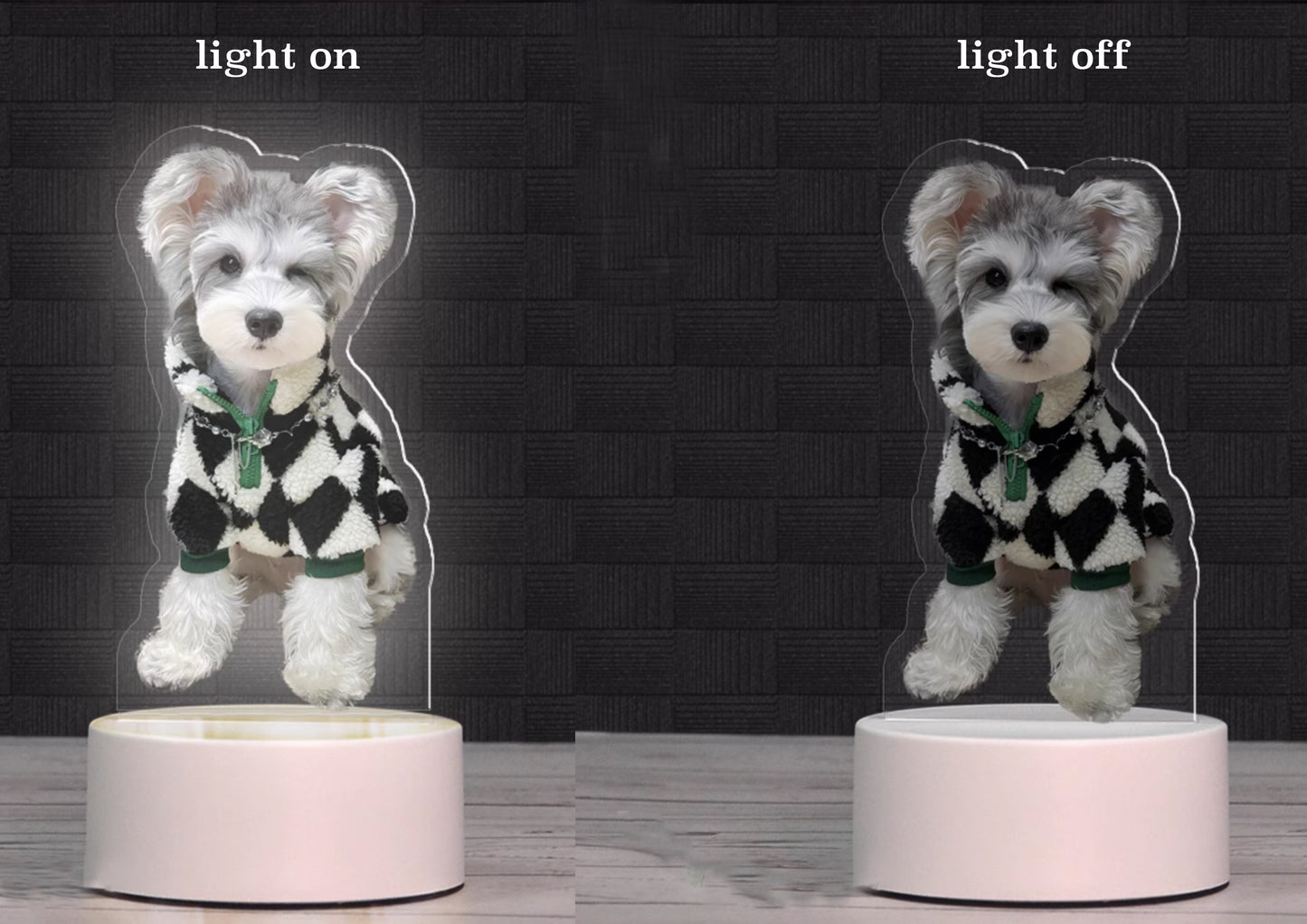 Custom LED Cat Dog Lamp, Personalized 3D Pet Night Light, Pet Cat Night Light, Pet Memorial Lamp