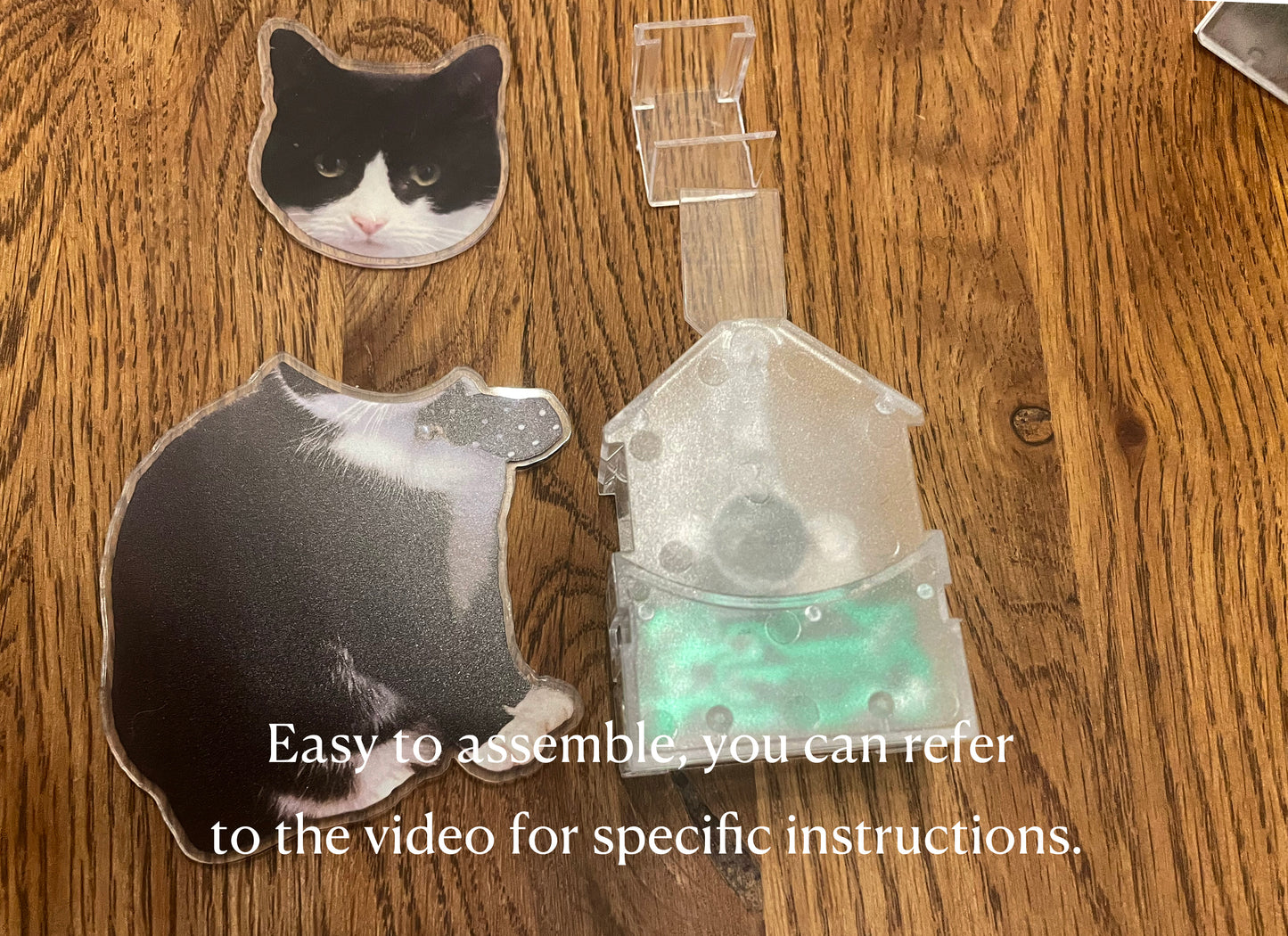 Custom Acrylic Pet Photo Bobblehead, Personalised Cat Dog Picture shake head Ornament