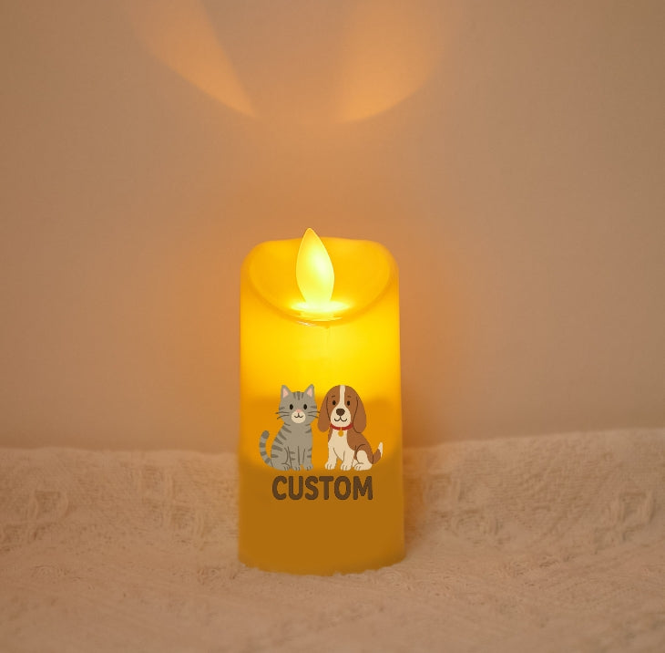 Custom Pet Candle – Personalised Decorative Candle with own Design, Unique Gift for Pet Lovers and Pet Memorials,Great Gift for Pet Parents, Birthdays, or Home Décor