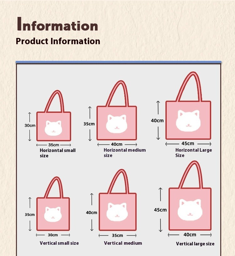 Personalised Pet Canvas Tote – Adorable Cat or Dog Face Print with Name, Customisable Gift Bag for Animal Lovers & Everyday Use