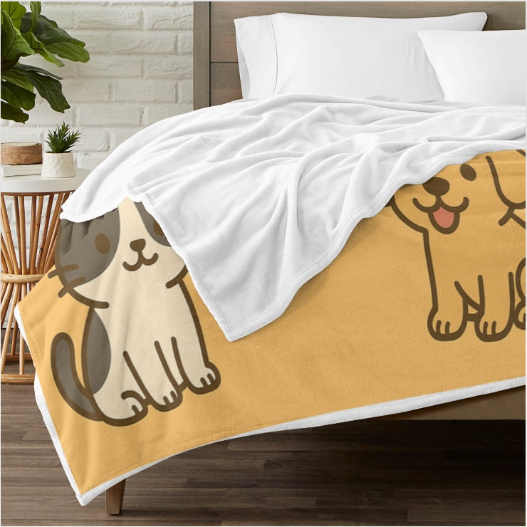 Custom Name Flannel Blanket – Super Soft Personalised Throw Blanket for Adults, Kids or Pets, Great for Birthdays, Holidays and Special Occasions