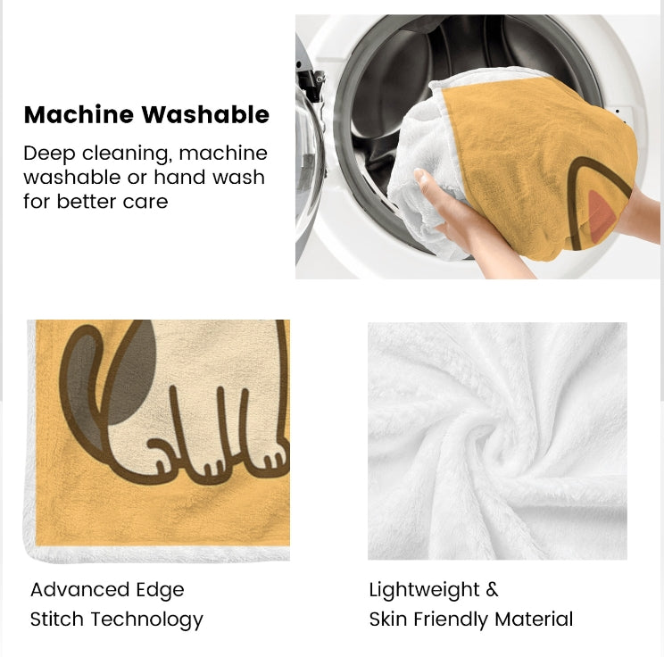 Custom Name Flannel Blanket – Super Soft Personalised Throw Blanket for Adults, Kids or Pets, Great for Birthdays, Holidays and Special Occasions