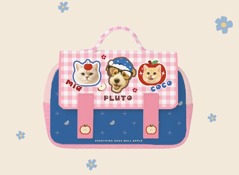 Custom Pet Travel Pouch – Personalised Bag for Makeup, Toiletries, or Stationery | Cute Cat & Dog Design for Daily Use or Gifting