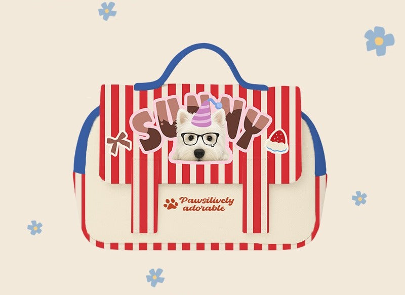 Custom Pet Travel Pouch – Personalised Bag for Makeup, Toiletries, or Stationery | Cute Cat & Dog Design for Daily Use or Gifting