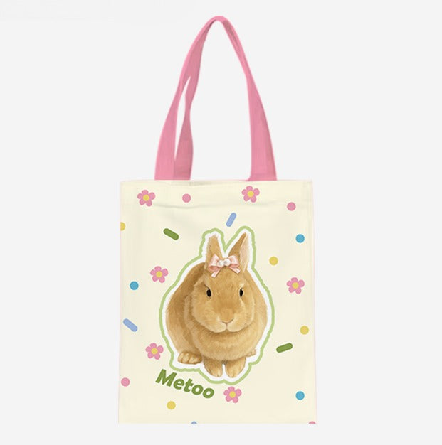 Personalised Pet Canvas Tote – Adorable Cat or Dog Face Print with Name, Customisable Gift Bag for Animal Lovers & Everyday Use