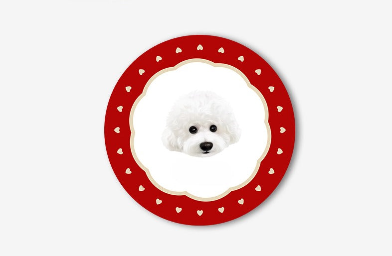 Personalised Pet Rug – Cute Round Carpet with Custom Pet Portrait, Fun and Fluffy Design for Cat & Dog Lovers