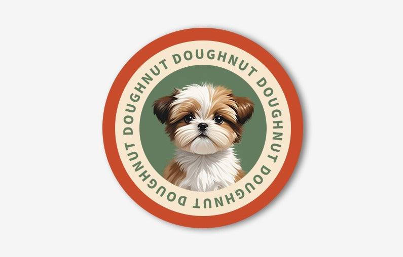 Personalised Pet Rug – Cute Round Carpet with Custom Pet Portrait, Fun and Fluffy Design for Cat & Dog Lovers