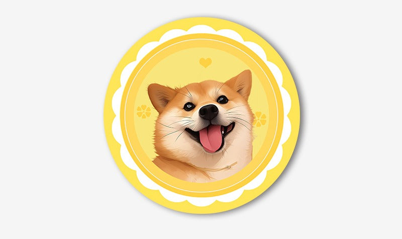 Personalised Pet Rug – Cute Round Carpet with Custom Pet Portrait, Fun and Fluffy Design for Cat & Dog Lovers