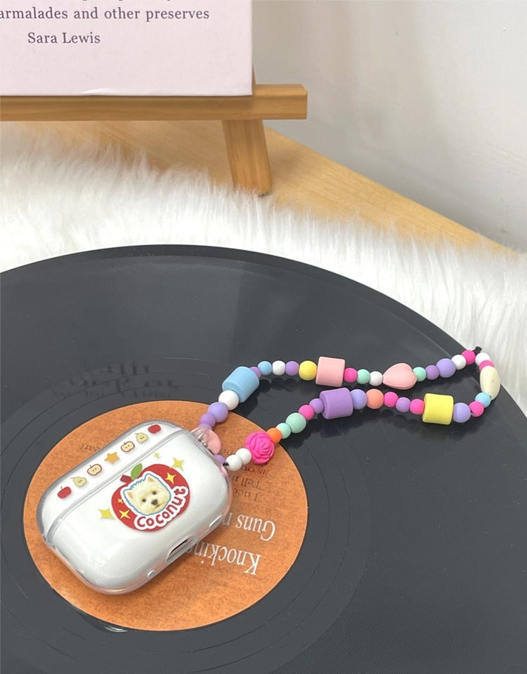 Custom Pet Earbud Case Portrait and Name | Personalised Bluetooth Earphone Cover for Cat or Dog Lovers | Unique Gift Idea
