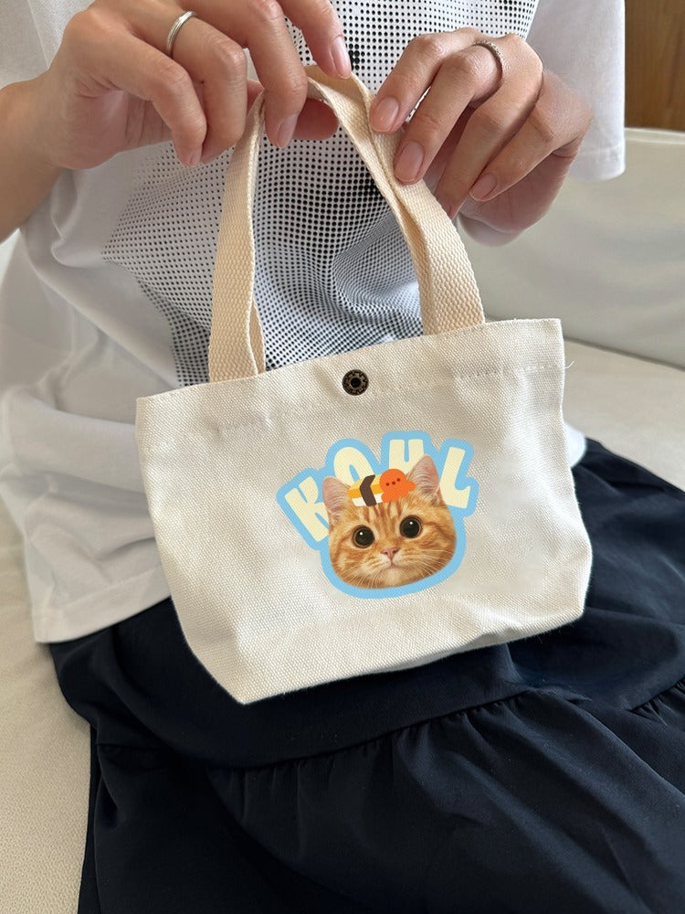 Custom Pet Canvas Tote Bag with Your Pet’s Name or Photo | Reusable Everyday Shopper for Dog & Cat Lovers | Gift-Ready Eco Bag