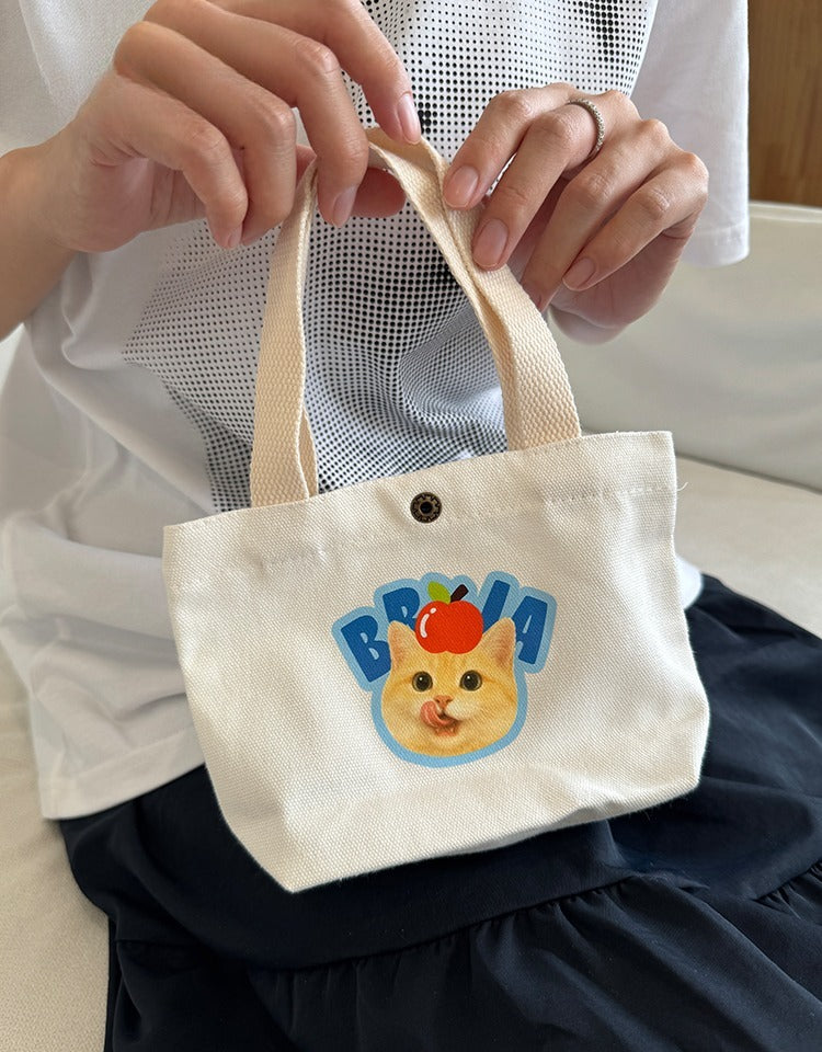 Custom Pet Canvas Tote Bag with Your Pet’s Name or Photo | Reusable Everyday Shopper for Dog & Cat Lovers | Gift-Ready Eco Bag