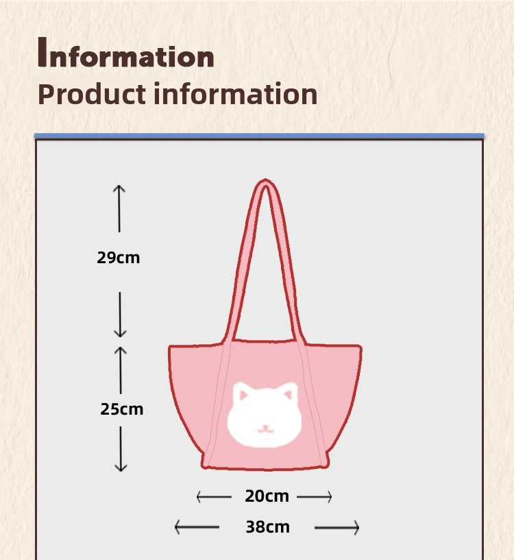 Custom Pet Shoulder Tote – Personalised Cat or Dog Illustration Bag, Creative Birthday Gift for Animal Lovers