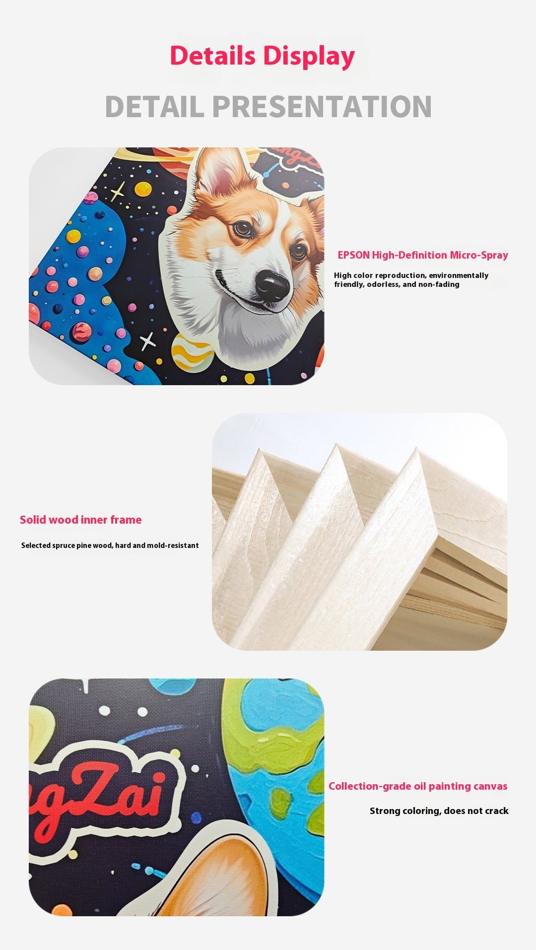 Personalised Pet Portrait Wall Art – Custom Dog Drawing with Name & Cosmic Background, Made-to-Order Decorative Artwork for Pet Parents