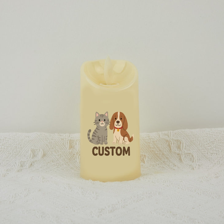 Custom Pet Candle – Personalised Decorative Candle with own Design, Unique Gift for Pet Lovers and Pet Memorials,Great Gift for Pet Parents, Birthdays, or Home Décor