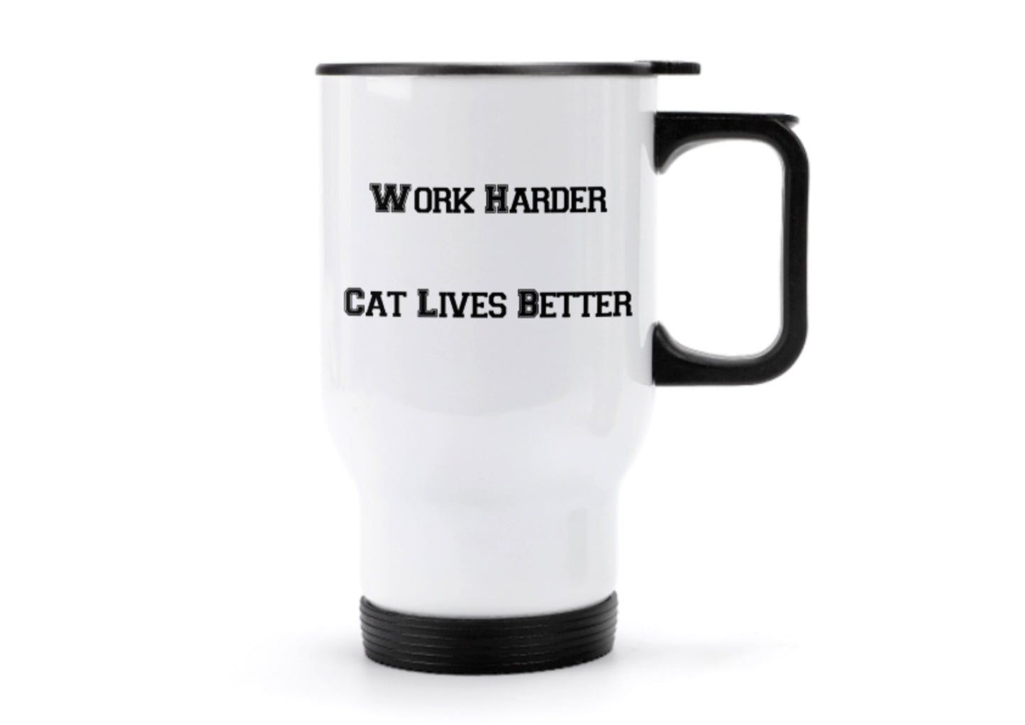 CUSTOM Insulated Travel Mug with Lid 14 oz Personalised Coffee Catcher Office Mug - Add Your Photos and Text