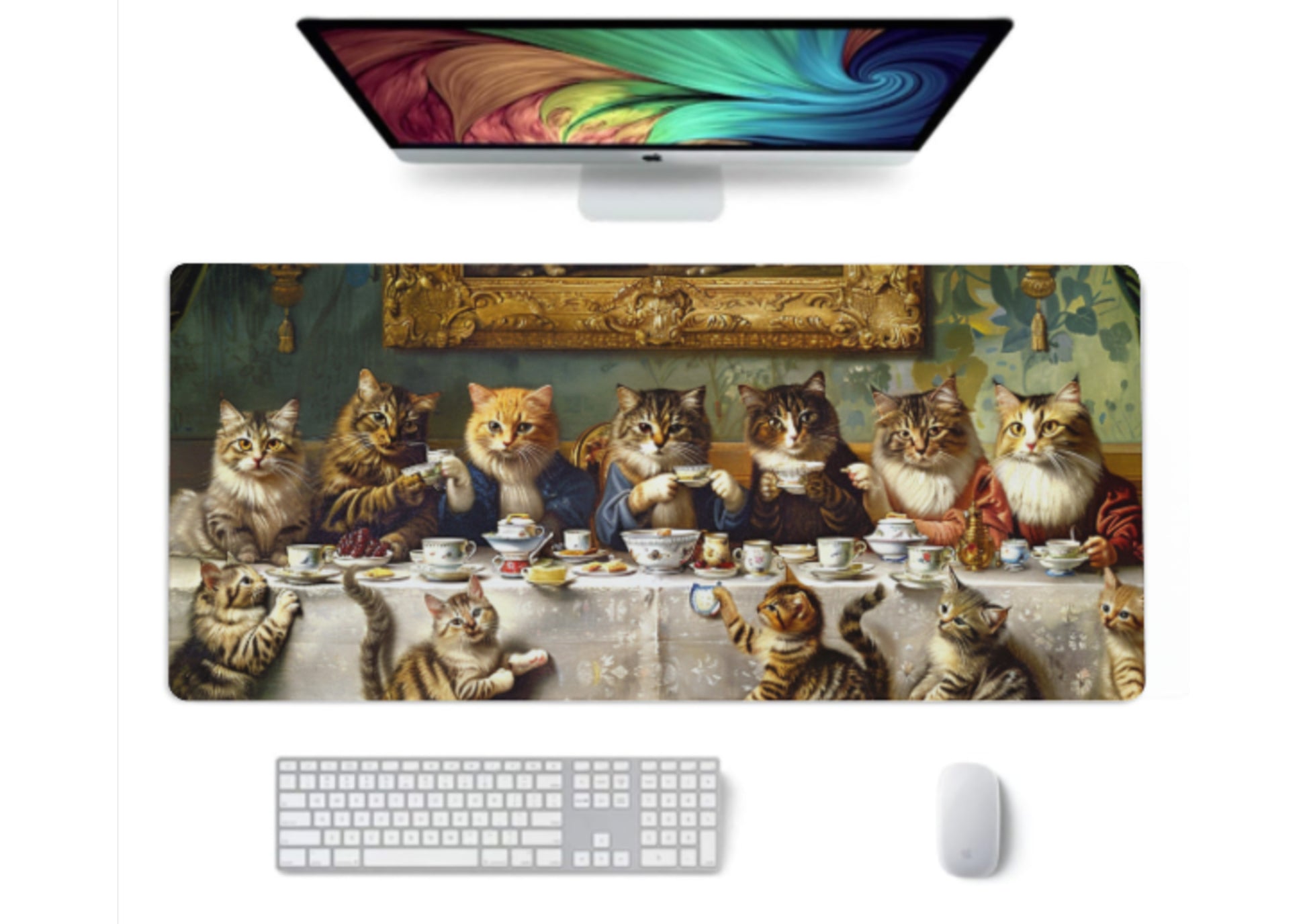 Custom Large Desk Mat And Mouse Pad, Custom Desk Pad, Custom Anime Mouse Pad, Personalized Gift