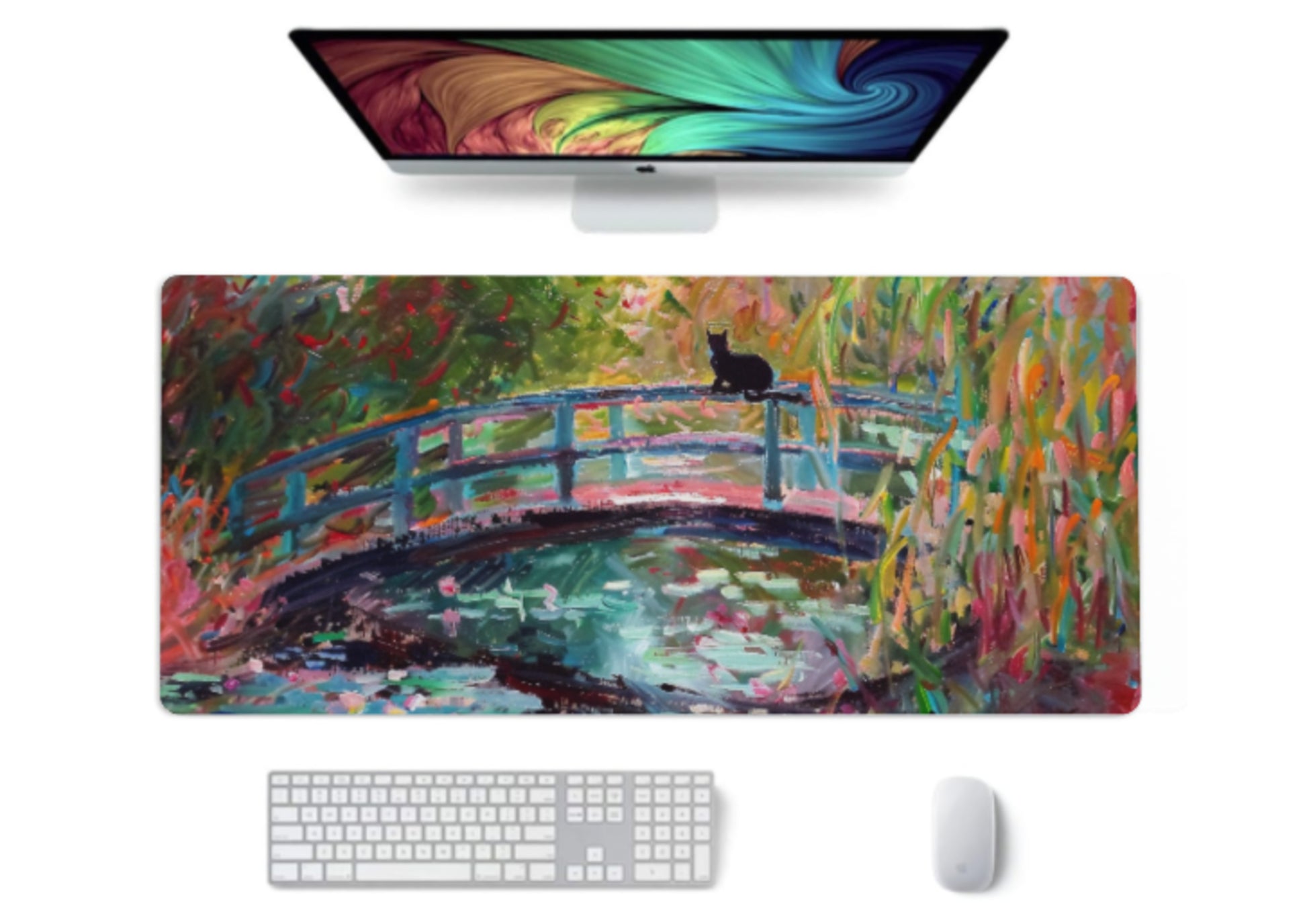 Custom Large Desk Mat And Mouse Pad, Custom Desk Pad, Custom Anime Mouse Pad, Personalized Gift