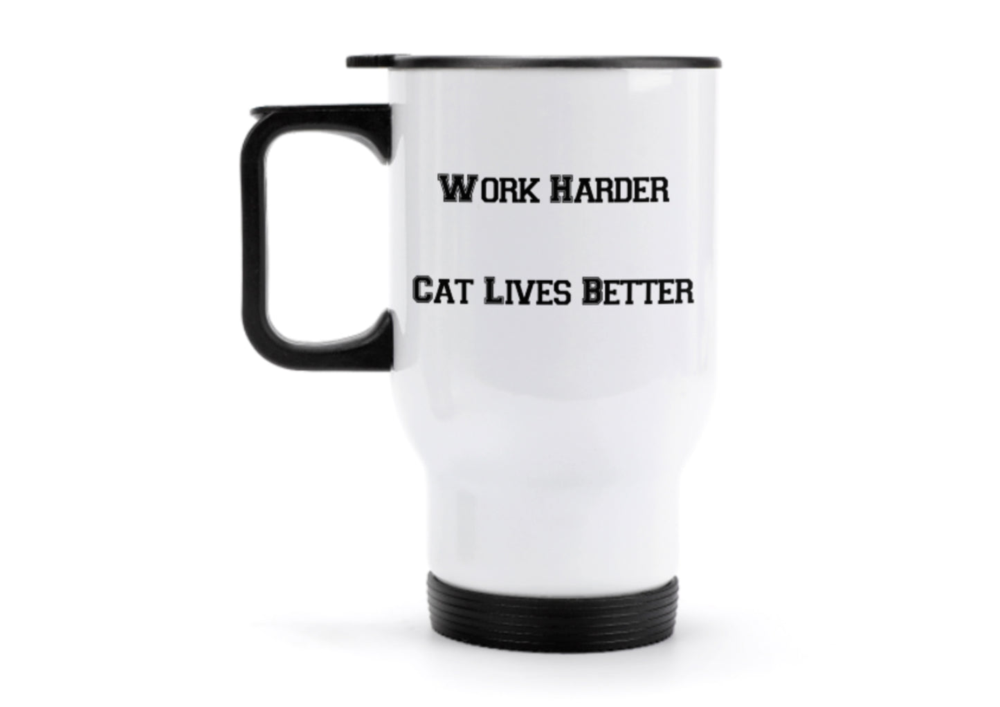 CUSTOM Insulated Travel Mug with Lid 14 oz Personalised Coffee Catcher Office Mug - Add Your Photos and Text