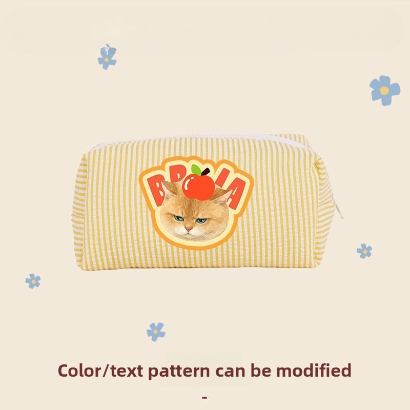 Custom Pet Mini Cosmetic Bag – Personalised Travel Pouch with Your Cat or Dog’s Photo | Portable Makeup & Toiletry Organiser | Cute Gift for Pet Lovers