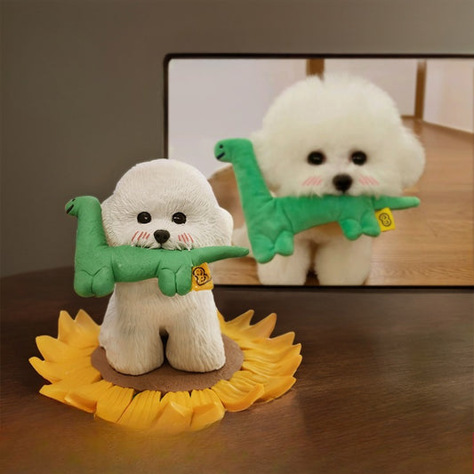 Personalised Pet Figurine – Handmade Polymer Clay Sculpture Based on Your Pet’s Photo – Custom Dog, Cat, or Small Animal Model with Favorite Toy