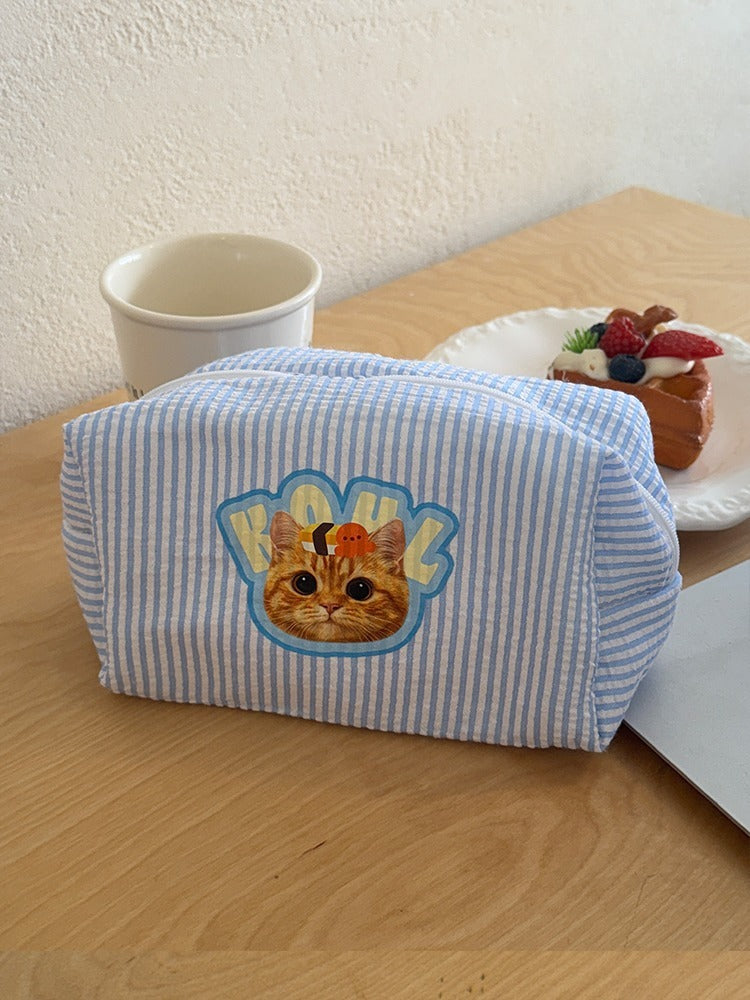 Custom Pet Mini Cosmetic Bag – Personalised Travel Pouch with Your Cat or Dog’s Photo | Portable Makeup & Toiletry Organiser | Cute Gift for Pet Lovers