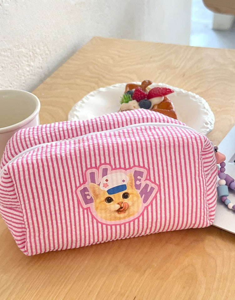 Custom Pet Mini Cosmetic Bag – Personalised Travel Pouch with Your Cat or Dog’s Photo | Portable Makeup & Toiletry Organiser | Cute Gift for Pet Lovers