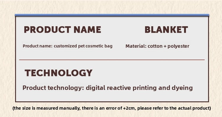 Custom Pet Mini Cosmetic Bag – Personalised Travel Pouch with Your Cat or Dog’s Photo | Portable Makeup & Toiletry Organiser | Cute Gift for Pet Lovers