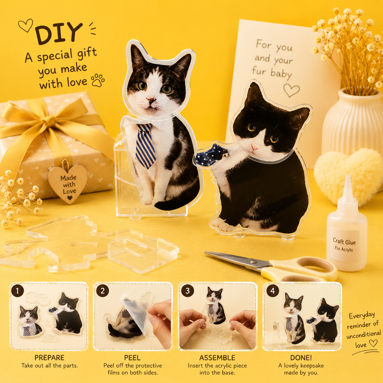 Custom Acrylic Pet Photo Bobblehead - 0