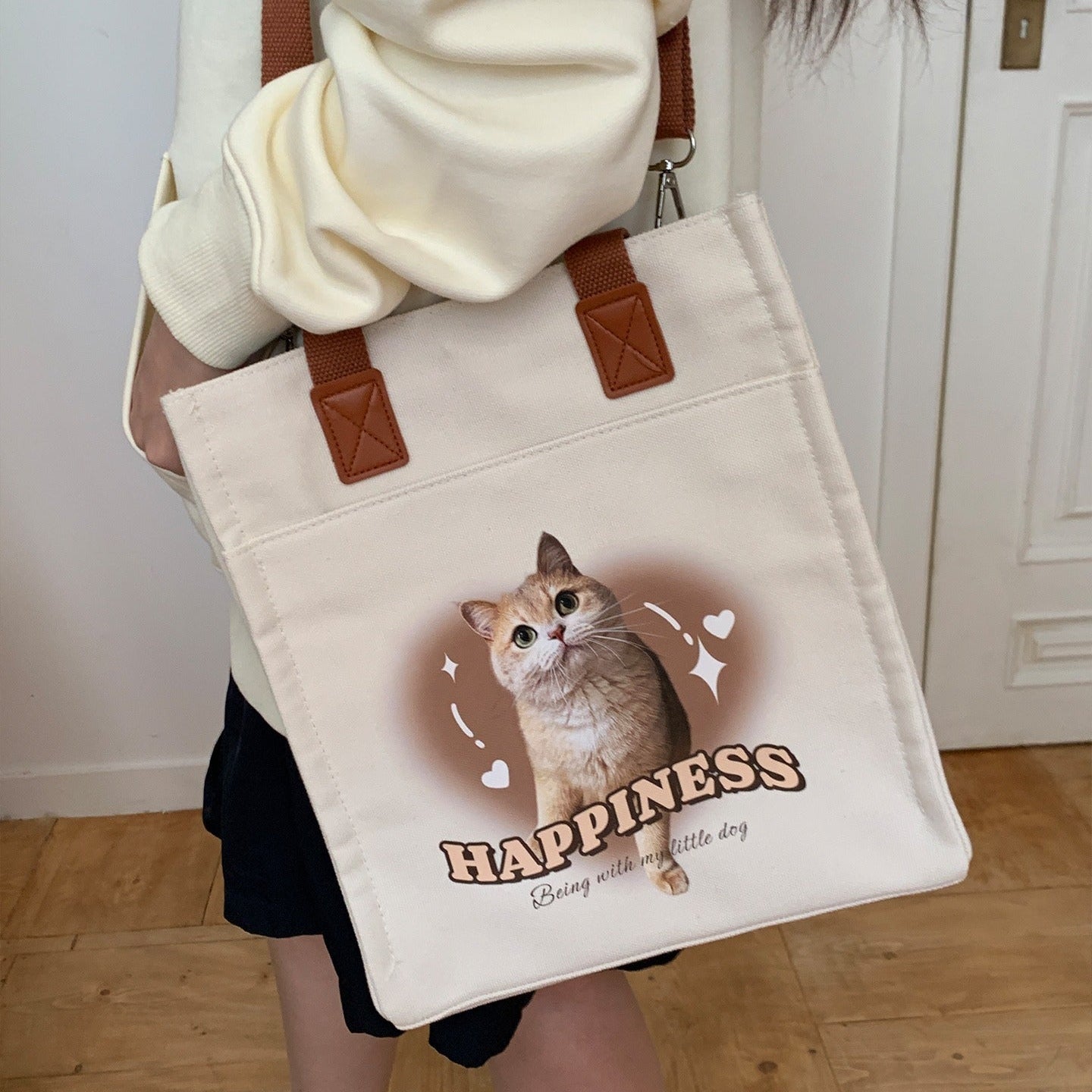 Custom Pet Canvas Tote Bag