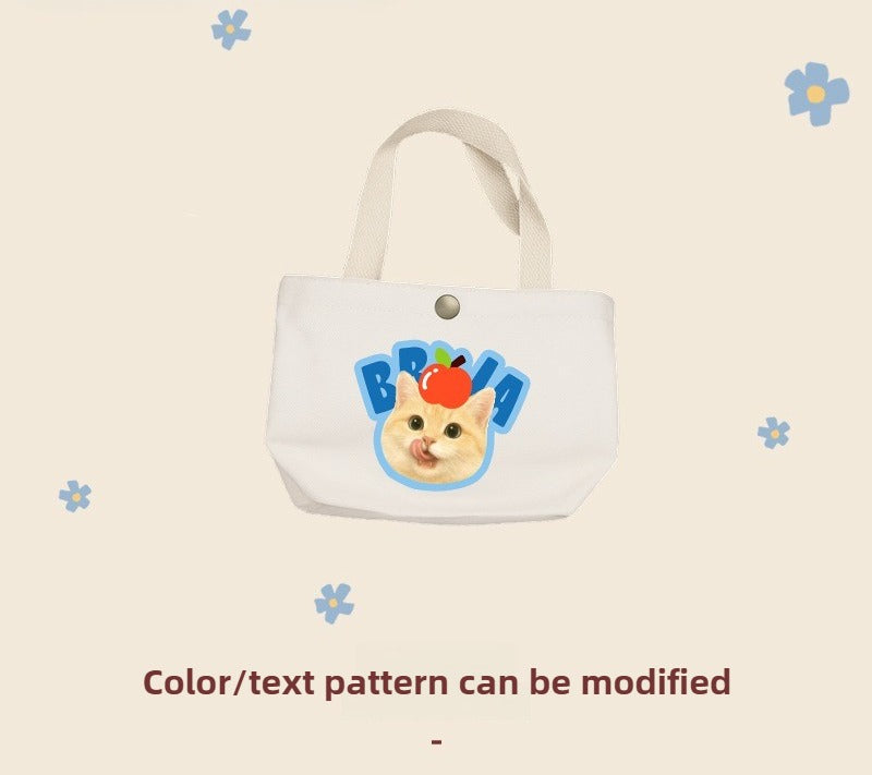 Custom Pet Canvas Tote Bag